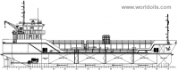 Bunker Tanker Ship Design 750dwt for Sale