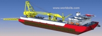 Derrick/Pipelay Barge - 310 pax New building - for Charter