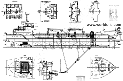 Trailer Hopper Suction Dredger - 7000 cbm - For Sale