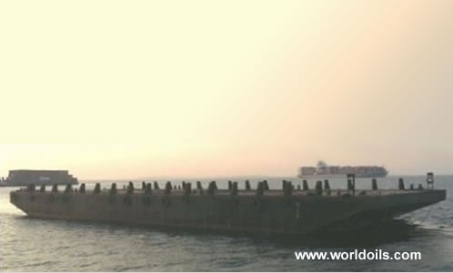 Flat Top Deck Cargo Barge - 50m - for Sale