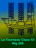Le Tourneau Class 53 Jackup Rig for Sale - 1973 built