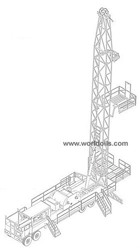 Single Freestanding Service Rig for Sale - 450 HP